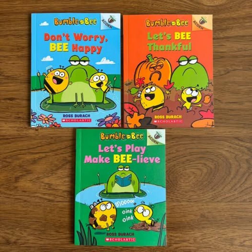 Set of 3 Bumble and Bee Kids Graphic Novel Picture Books for Early Readers